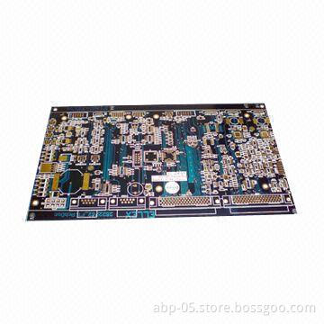 4-Layer PCB with Blue Solder Mask, Immersion Gold and Minimum Track/Space of 4 Mils
